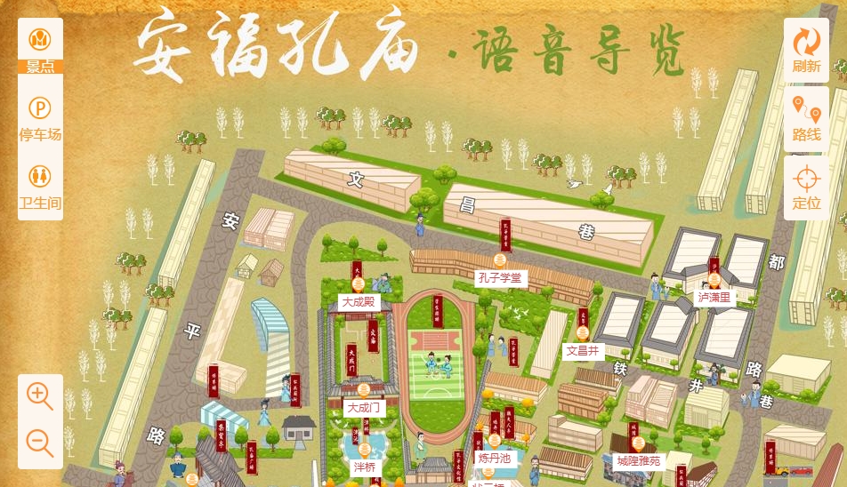 雁江手绘地图：智慧景区智能化服务的延伸
